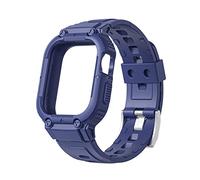 DYPERO Correa de silicona para Apple Watch Ultra de 49 mm, 45 mm, 44 mm, 41 mm, correa de silicona para iWatch Serie 8, 7, 6, ultra protectora, pulsera deportiva (color: azul medianoche, tamaño: para
