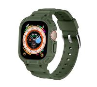 DYPERO Correa + funda para Apple Watch Strap 8 Ultra 49mm iWatch Series 8 Ultra 49mm Sports Wrist Transparente Silicona Pulsera Correas de reloj (Color : Verde, Tamaño: 8 Ultra 49mm)