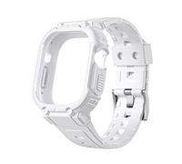 DYPERO Para Apple Watch Band Ultra 49 mm Funda protectora de silicona TPU Pulsera para iWatch Series 8 7SE654 41/45/40/44 mm (Color: Blanco, Tamaño: 40 mm)