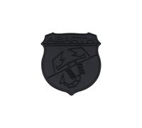 DYQCD 1 Tapa Coche Emblema Insignia para Abarth 500 124 125 595 600 Punto Letras Emblema Etiqueta Engomada Emblema Adhesivo Embellecedores Accesorios,AllBalck