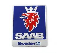DYQCD 1 Tapa Coche Emblema Insignia para SAAB 9-3 9-5 93 95 900 9000 Letras Emblema Etiqueta Engomada Emblema Adhesivo Embellecedores Accesorios