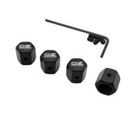 DYQCD 4 Tapas Tapones Valvula Coche para OZ Racing Antipolvo Tapones De Válvula De Coche Impermeable (Antirrobo),Blackstyle