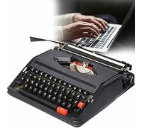Dyqyym Máquina de Escribir Manual Antigua, Retro, Vintage, portátil, Tradicional (A)