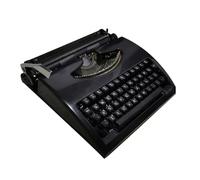 Dyqyym Máquina de Escribir Vintage, Manual, mecánica Inglesa, portátil, de inspiración Retro, para Escribir Cartas y Hacer Manualidades sin restricciones.