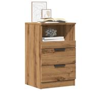 DYRJDJWIDHW 2 Pack Night Stands, Engineered Wood Bedside Tables with 2 Drawers & Storage Shelf, Artisan Oak Finish 40x36x65cm, Modern Bedroom Furniture for Home Decor