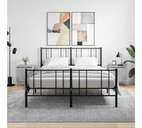 DYRJDJWIDHW 2 Pack Night Stands with Storage, Concrete Gray Bedside Tables 40x30x50 cm, Engineered Wood & Iron Modern End Tables for Bedroom, Living Room, Easy Assembly, Wall Mountable
