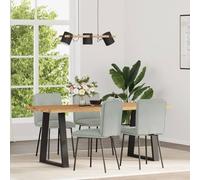 DYRJDJWIDHW 4 Pack Velvet Dining Chairs Light Grey, Upholstered Side Chairs with Padded Seat and Backrest, Sturdy Metal Frame for Dining Room, Kitchen, Living Room