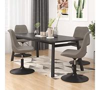 DYRJDJWIDHW 4 Pack Velvet Dining Chairs with Swivel Base and Gas Lift Mechanism, Light Grey Upholstered Rotating for Dining Room and Living Room, Comfortable Modern Accent Chairs