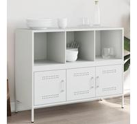 DYRJDJWIDHW alacenas de Cocina Armario Cocina Muebles auxiliares de Cocina mueblesAparador Acero Blanco 100,5x39x79 cm