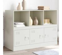 DYRJDJWIDHW almacenaje Mesa Auxiliar Cocina Mueble de Cocina Muebles comedorAparador de Acero Blanco 99x39x73 cm