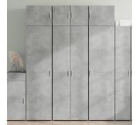 DYRJDJWIDHW aparador Estrecho despensa Cocina Mueble Muebles alacenas de cocinaArmario de Madera de ingeniería Gris hormigón 70x42,5x225 cm