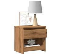 DYRJDJWIDHW Artisan Oak Nightstand with Storage Drawer, Engineered Wood Bedside Table 40x30x39 cm, Elegant Modern Design for Bedroom, Living Room, Durable & Easy to Clean Surface