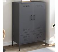 DYRJDJWIDHW despensa Cocina Mueble aparador Estrecho 30 cm Fondo homn Living Mueble de Cocina almacenajeAparador Acero Gris Antracita 68x39x101,5 cm