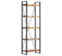 DYRJDJWIDHW Estantería 5 Niveles Madera reciclada Industrial 60x30x180 cm librería Vintage para hogar Oficina almacenaje Libros decoración