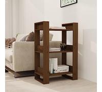 DYRJDJWIDHW Estantería Divisor Ambientes Madera Pino Natural 60x35x91 cm Mueble Librería Organizador Libros Decoración Hogar Sala Estudio