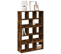 DYRJDJWIDHW Estantería Madera de ingeniería Roble Ahumado 100x33x156,5 cm con 13 Compartimentos, librería Moderna para salón y Oficina, Mueble Almacenamiento Resistente y fácil Limpieza