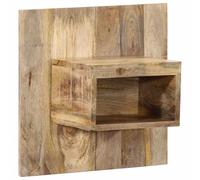 DYRJDJWIDHW Floating Nightstand Solid Mango Wood Wall Mounted 50x27x50 cm with Storage Shelf for Bedroom Modern Furniture Rustic Home Decor 2 Pack
