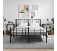 DYRJDJWIDHW Industrial Nightstand Set of 2, Engineered Wood & Iron Smoked Oak Side Tables with Adjustable Legs, 50x41x65cm, Modern Bedroom Furniture with Storage Shelf and Wall Mount