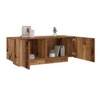 DYRJDJWIDHW Modern Nightstand 100x35x40 cm with Storage Shelf, Vintage Plywood Bedside Table for Bedroom, Sturdy Engineered Wood End Table with Smooth Surface, Easy to Clean and Assemble