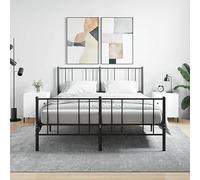 DYRJDJWIDHW Modern Nightstand Set of 2, Engineered Wood White Glossy Finish 40x40x50 cm with Storage Shelf & Metal Legs, Bedside Table for Bedroom, Living Room
