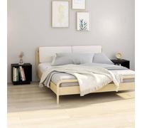 DYRJDJWIDHW Modern Nightstand Set of 2 Solid Pine Wood Black 40x30x40 cm Bedside Tables with Storage for Bedroom Home Decor Durable & Stylish