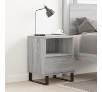 DYRJDJWIDHW Modern Nightstand with Storage Drawer, Engineered Wood Bedside Table in Gray Sonoma, 40x35x50 cm, Sturdy Metal Legs, Easy to Clean, Perfect for Bedroom or Living Room
