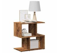 DYRJDJWIDHW Modern Nightstand with Vintage Finish 50x30x51.5cm - Engineered Wood Bedside Table with Large Storage Shelf, Sturdy Surface for Bedroom Decor, Easy Assembly & Wall Mounting Included