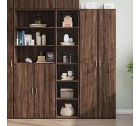 DYRJDJWIDHW Mueble almacenaje Auxiliar aparador Estrecho homn livingAparador Alto Madera de ingeniería marrón Roble 40x41x185 cm