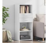 DYRJDJWIDHW Mueble Auxiliar Cocina Armario Cocina almacenaje recibidores Muebles de entradaAparador Alto Madera de ingeniería Blanco 50x42,5x124 cm