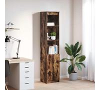 DYRJDJWIDHW Mueble Auxiliar de Cocina Auxiliar Muebles Mesa Auxiliar cocinaAparador Alto Roble Ahumado 37,5x35x180 cm Madera de ingeniería