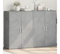 DYRJDJWIDHW Mueble Auxiliar Mueble TV Alto Mueble recibidor Mueble Auxiliar cocinaAparadores 2 uds Madera de ingeniería Gris hormigón 60x31x84 cm
