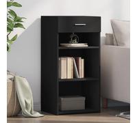 DYRJDJWIDHW Mueble Entrada Muebles Cocina homn Living Muebles auxiliaresAparador Madera de ingeniería Negro 45x42,5x93 cm