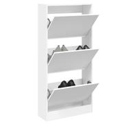 DYRJDJWIDHW Mueble recibidor Zapatero,Zapatero Espejo,Zapatero de Madera de ingeniería Blanco 60x21x125,5 cmPara pasillos, Puertas y Corredores