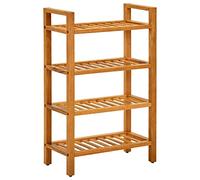 DYRJDJWIDHW Mueble Zapatero Grande,zapateros pequeños y Estrechos,t-lovendo,Zapatero con 4 estantes Madera Maciza de Roble 50x27x80 cmPara pasillos, Puertas y Corredores