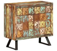 DYRJDJWIDHW Muebles auxiliares Cocina aparador de Cocina Mueble Auxiliar salón aparadores salonCómoda de Madera Maciza reciclada Multicolor 70x35x70 cm