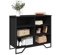 DYRJDJWIDHW Muebles auxiliares Cocina Mueble Auxiliar aparador Madera Armario Auxiliar cocinaAparador Madera de ingeniería Negro 91x35,5x74,5 cm