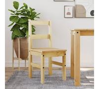 DYRJDJWIDHW Panama Dining Chairs Set of 2 Solid Pine Wood Kitchen Chairs 40x46x90 cm with Wax Finish, Rustic Design for Dining Room and Living Room, MAX Load 110kg