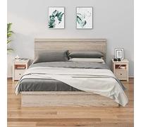 DYRJDJWIDHW Set of 2 Pine Wood Nightstands 40x35x49 cm Solid Pine Bedside Tables with Drawer Rustic Style for Bedroom Storage Easy to Clean and Assemble