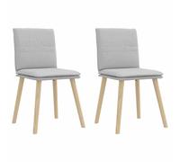 DYRJDJWIDHW Sillas de Comedor 2 Unidades Tela Gris Nube, de Modernas con Diseño Ergonómico, Sillas de con Respaldo Alto y Asiento Acolchado para Comedor, Sala de Estar, Cocina