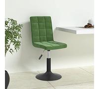 DYRJDJWIDHW Sillas de Comedor giratorias 6 Unidades Terciopelo Verde Oscuro, sillas giratorias Modernas con elevacion de Gas, 360 Grados rotacion, Estructura de Acero Resistente para Cocina y Salon