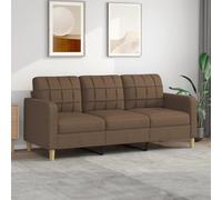 DYRJDJWIDHW Sofas Baratos 3 plazas,Sofa Cama 2 plazas Oferta,Sofá de 3 plazas de Tela marrón 180 cmAdecuado para salón, Dormitorio