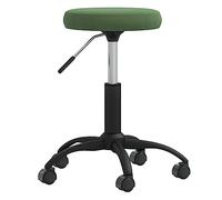 DYRJDJWIDHW Velvet Dining Chair Dark Green Swivel Bar Stool with Gas Lift Mechanism, 360 Degree Rotation, Upholstered Kitchen Chair for Home Bar, Dining Room, Modern Comfortable Seating Furniture