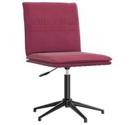 DYRJDJWIDHW Velvet Dining Chair with Adjustable Height - Ergonomic Red Wine Upholstered Side Chair for Living Room, Bedroom Soft Foam Cushion Sturdy Metal Frame - Modern Comfort Seating Solution