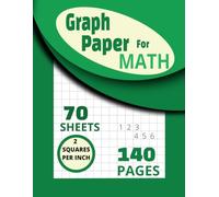 Dyscalculia Graph Paper For Math: Large, 2 Squares per Inch, Lined Grid Practice Sheet Notebook for Organizing Math Equations & Supporting Problem ... in Kids & Adults With Learning Difficulties