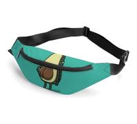 Dyscalibro Aurora - Riñonera ajustable para correr, caminar, senderismo, Lindo anime de aguacate, 36*15cm