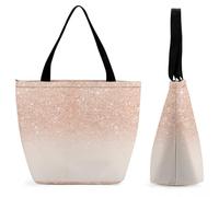 Dyscalibro Bolsa de mano con cremallera, color amarillo, vegetal, calabaza, zanahoria, pimienta verde, bolsa de playa de cocina, bolsa de hombro grande para uso diario, viajes, Purpurina sintética de