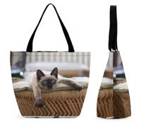 Dyscalibro Bolsa de mano con cremallera, color amarillo, vegetal, calabaza, zanahoria, pimienta verde, bolsa de playa de cocina, bolsa de hombro grande para uso diario, viajes, Mandala de gato