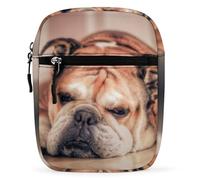Dyscalibro Bolso bandolera de mariquita con paisaje verde, multiuso, para el trabajo, negocios, viajes, Spanish Bulldog, Talla única