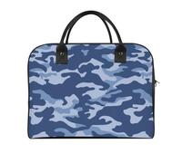 Dyscalibro Bolso de viaje, bolso de mano de fuego, bolso de hombro casual, bolso de mensajero cruzado, azul, diseño de camuflaje, Talla única