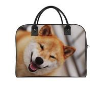 Dyscalibro Bolso de viaje, bolso de mano de fuego, bolso de hombro casual, bolso de mensajero cruzado, Smile Shiba Inu, Talla única